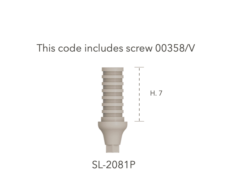 Slim Temporary peek abutment