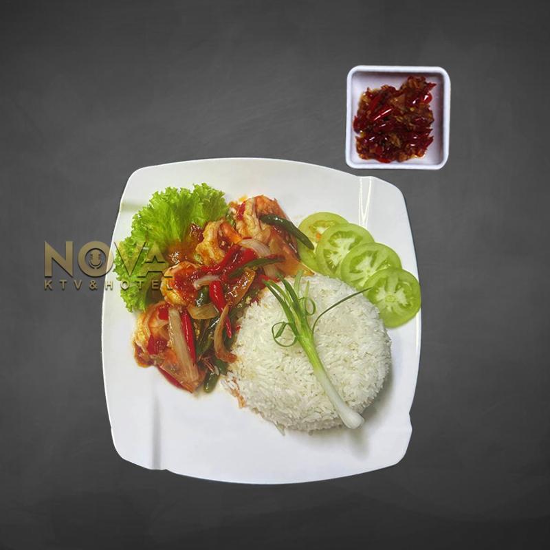 បាយបង្គាឆាម្ទេស (បែ​បឥណ្ឌូនេស៊ី) | Udang sambel