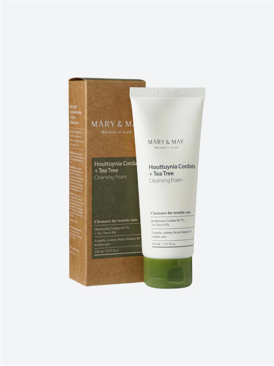 MARY&MAY Houttuyania Cordata+Tea Tree Cleansing Foam