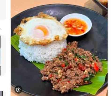 បាយឆាសាច់គោ