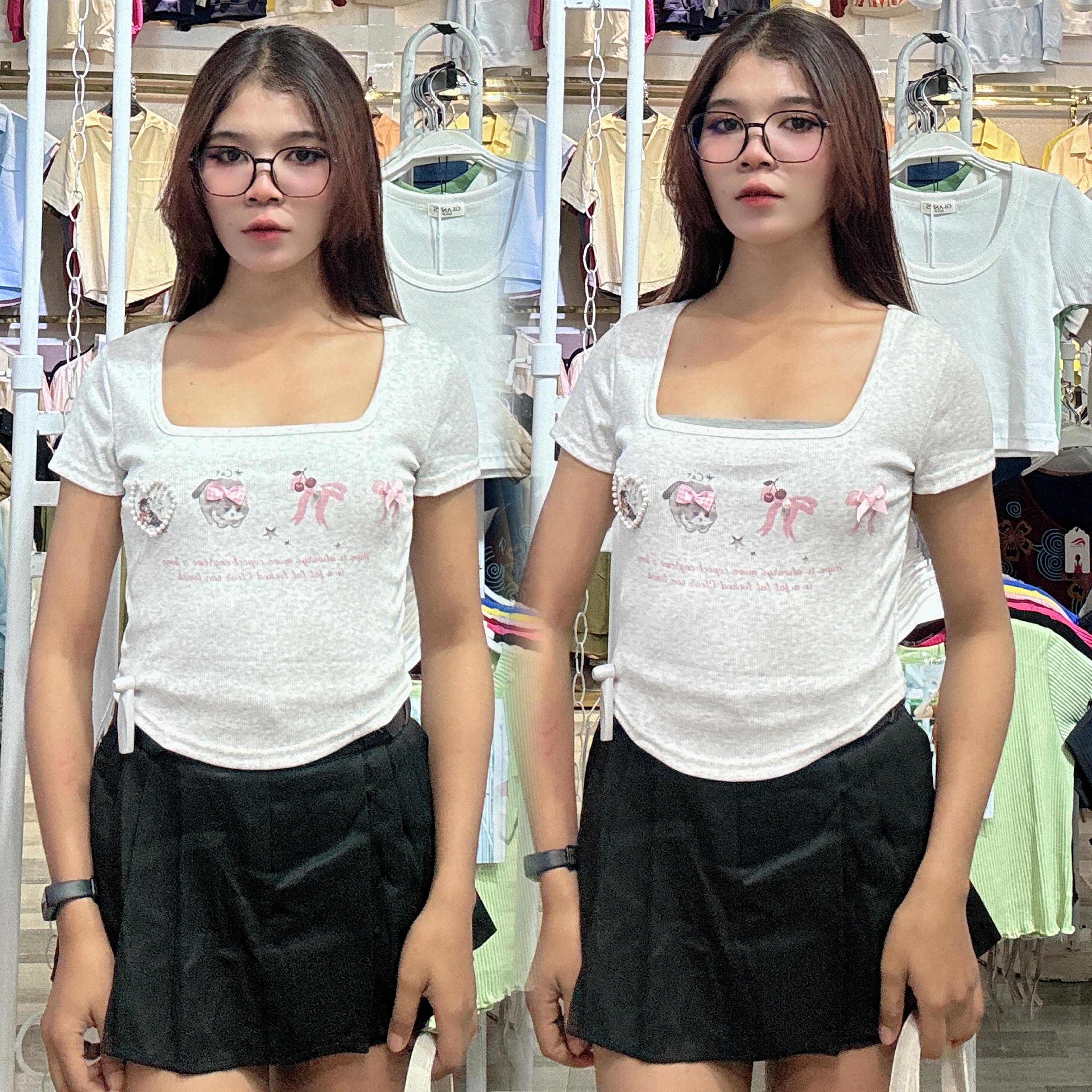 អាវយឺតដៃខ្លី