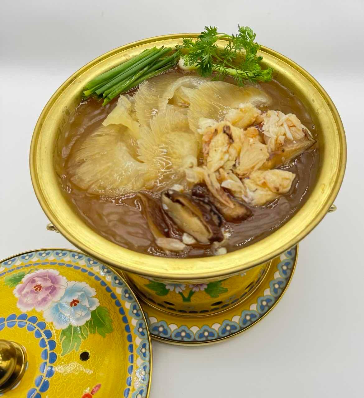 ស៊ុបព្រុយត្រីឆ្លាមសាច់ក្តាម
