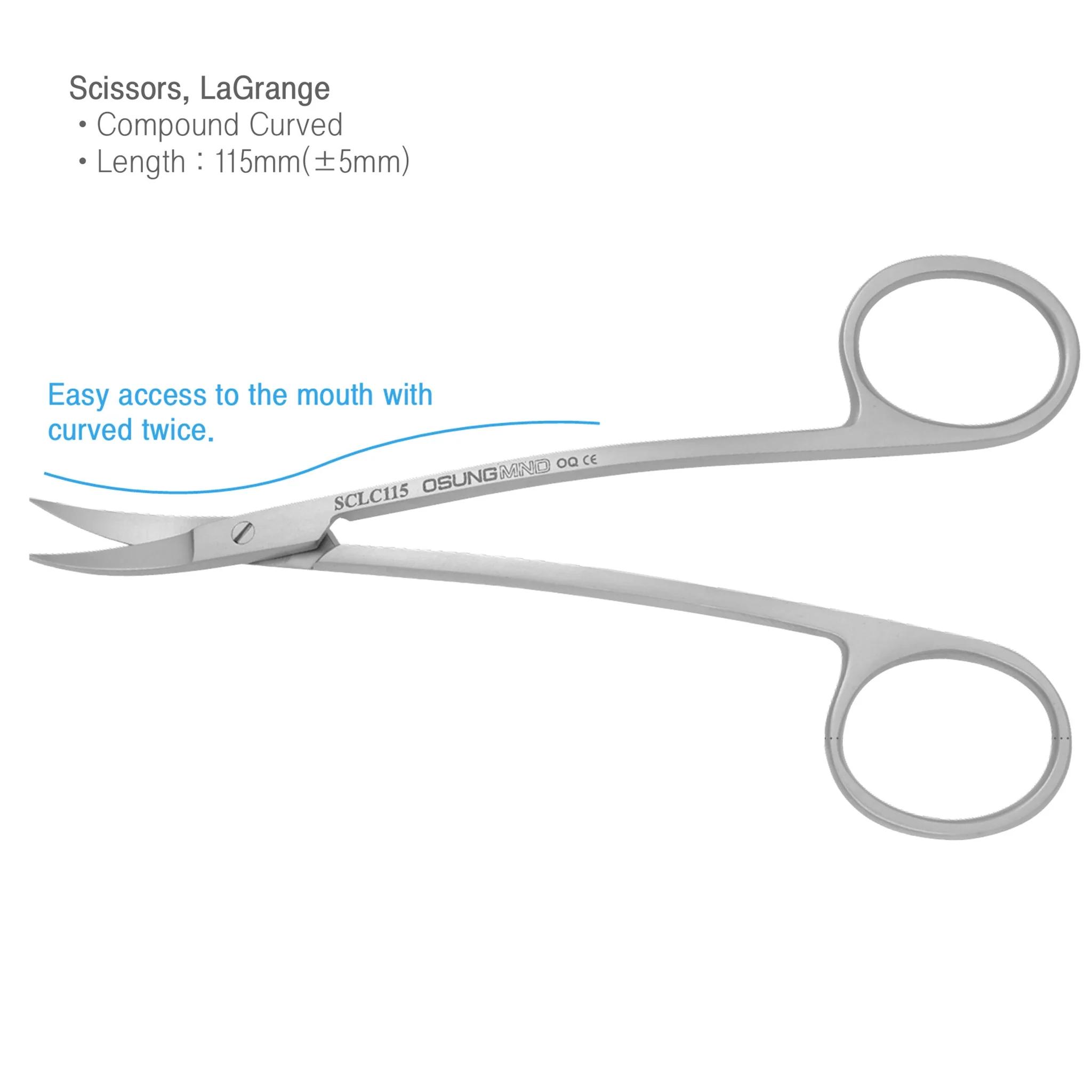 Scissors 4.5" LaGrange Double Curved