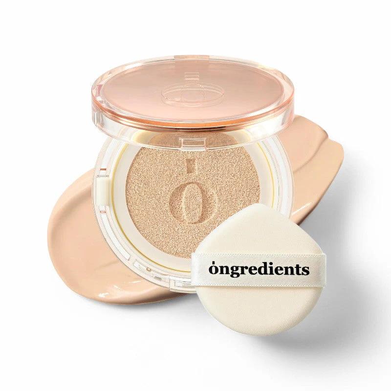 ONGREDIENTS SKIN BARRIER GLOW COVER CUSHION 21N SUN GLITTER