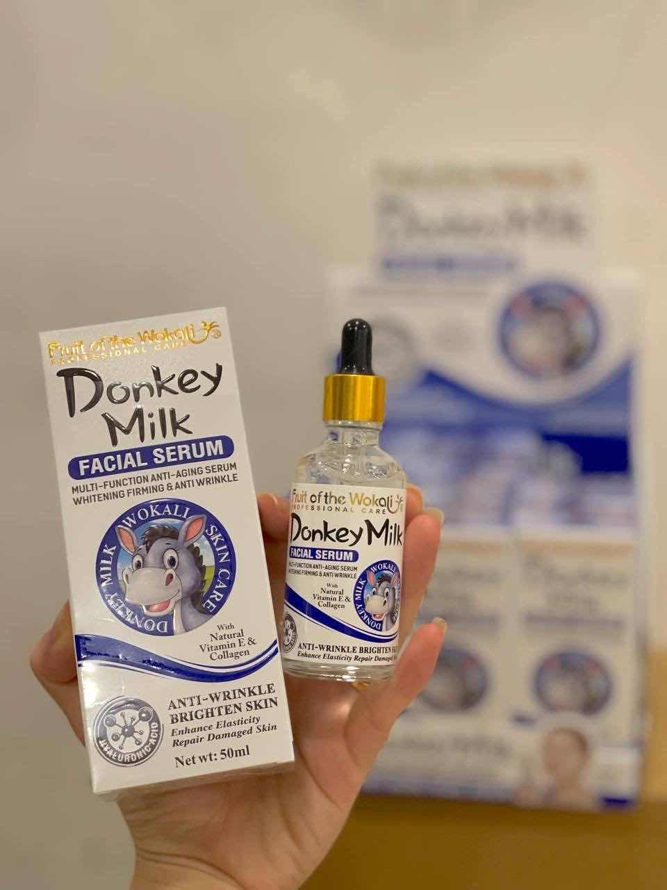 សារ៉ូមលាបមុខ donkey milk 
