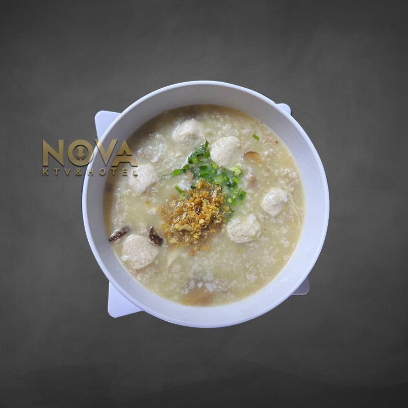Minced pork rice porridge