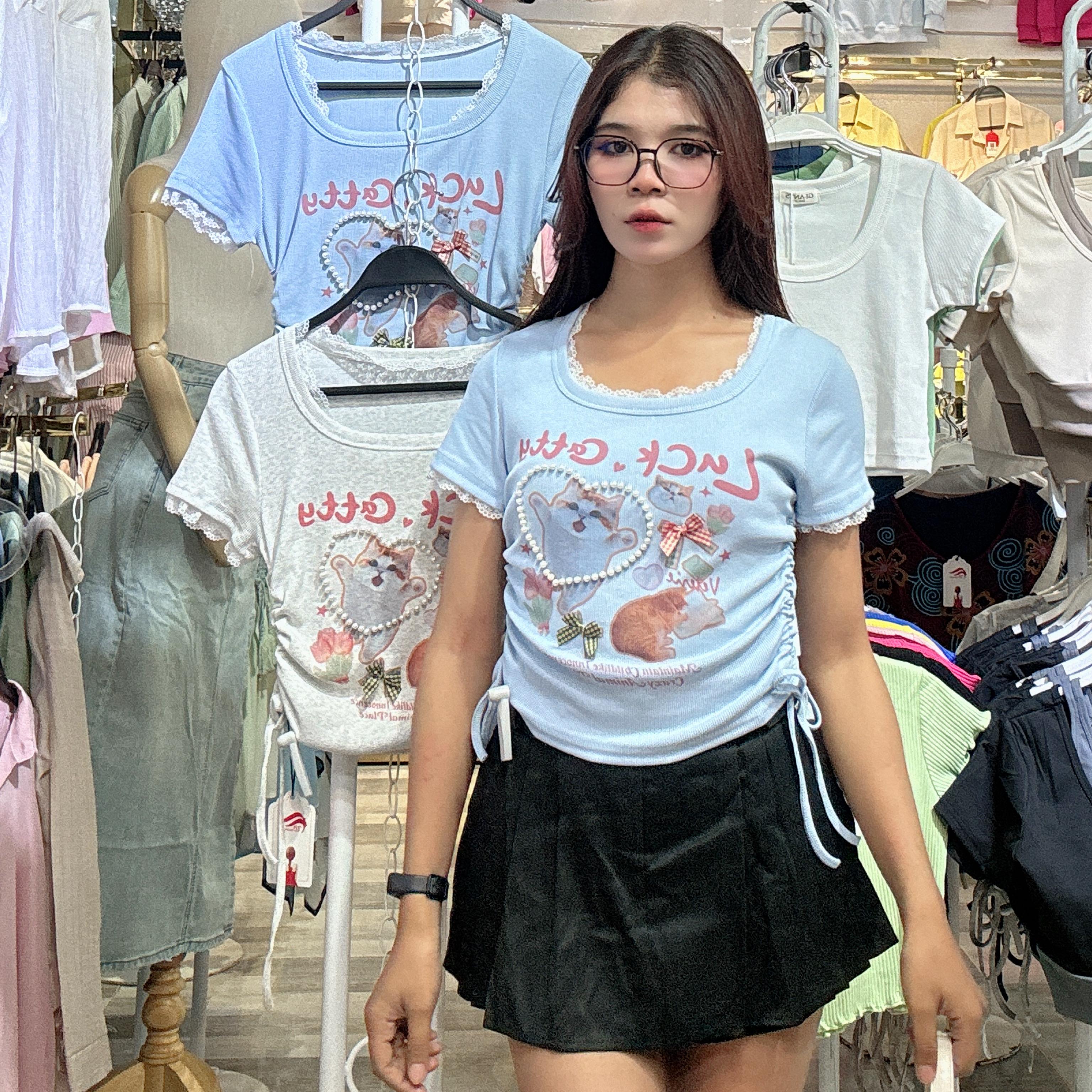 អាវយឺតដៃខ្លី