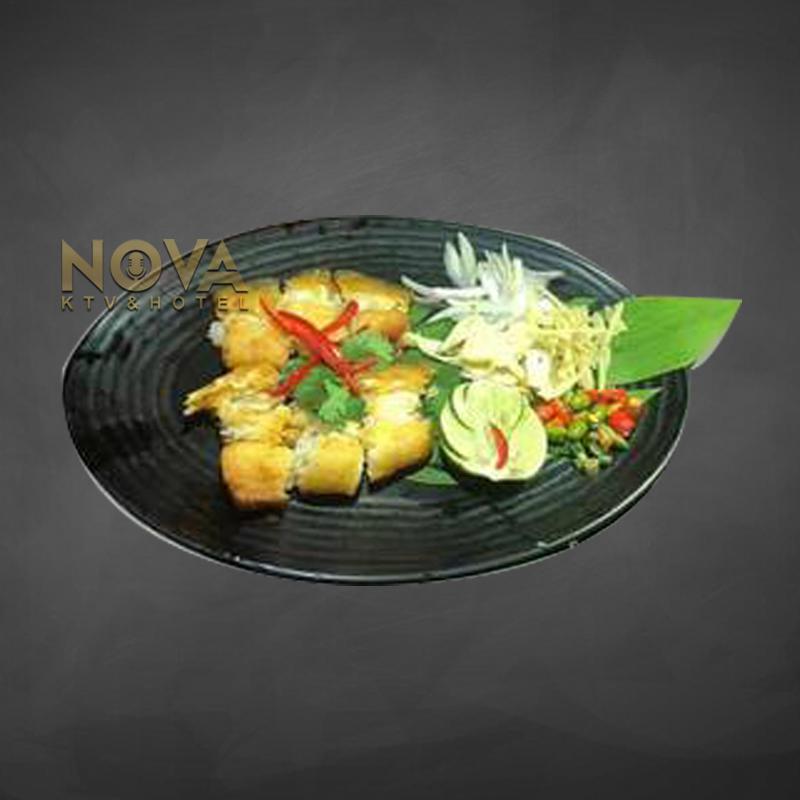 Fried salted smelly Basa fish