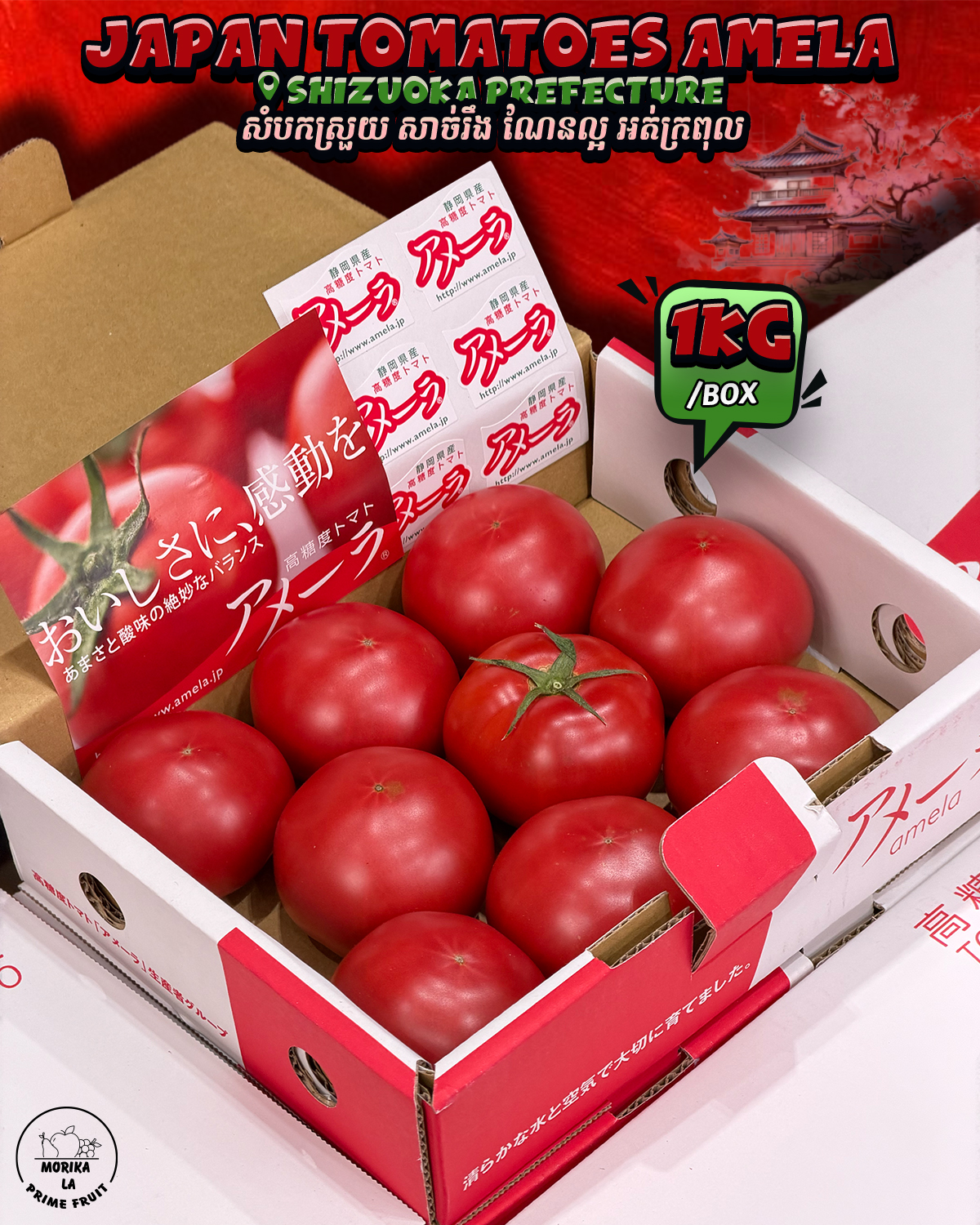 Japan Tomatoes Amela 1kg 🍅🇯🇵✨