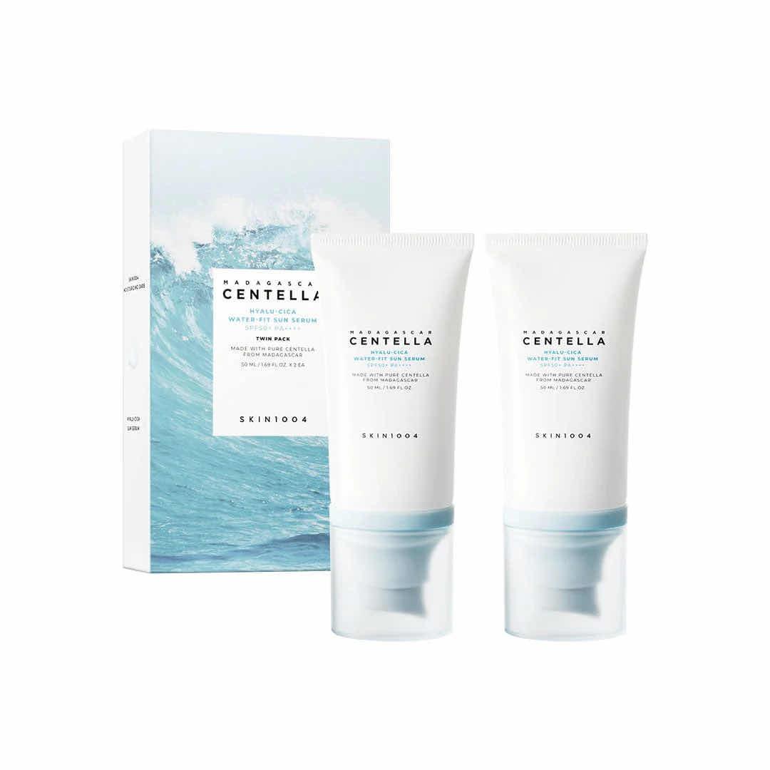 Skin1004 Hyalu-Cica Water-Fit Sun Serum SPF50+ PA++++ TWIN PACK