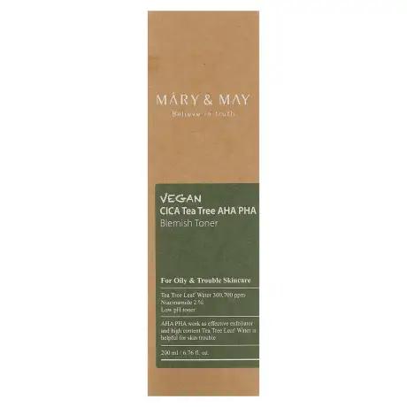 Mary&May Vegan CICA Tea Tree AHA PHA Blemish Toner