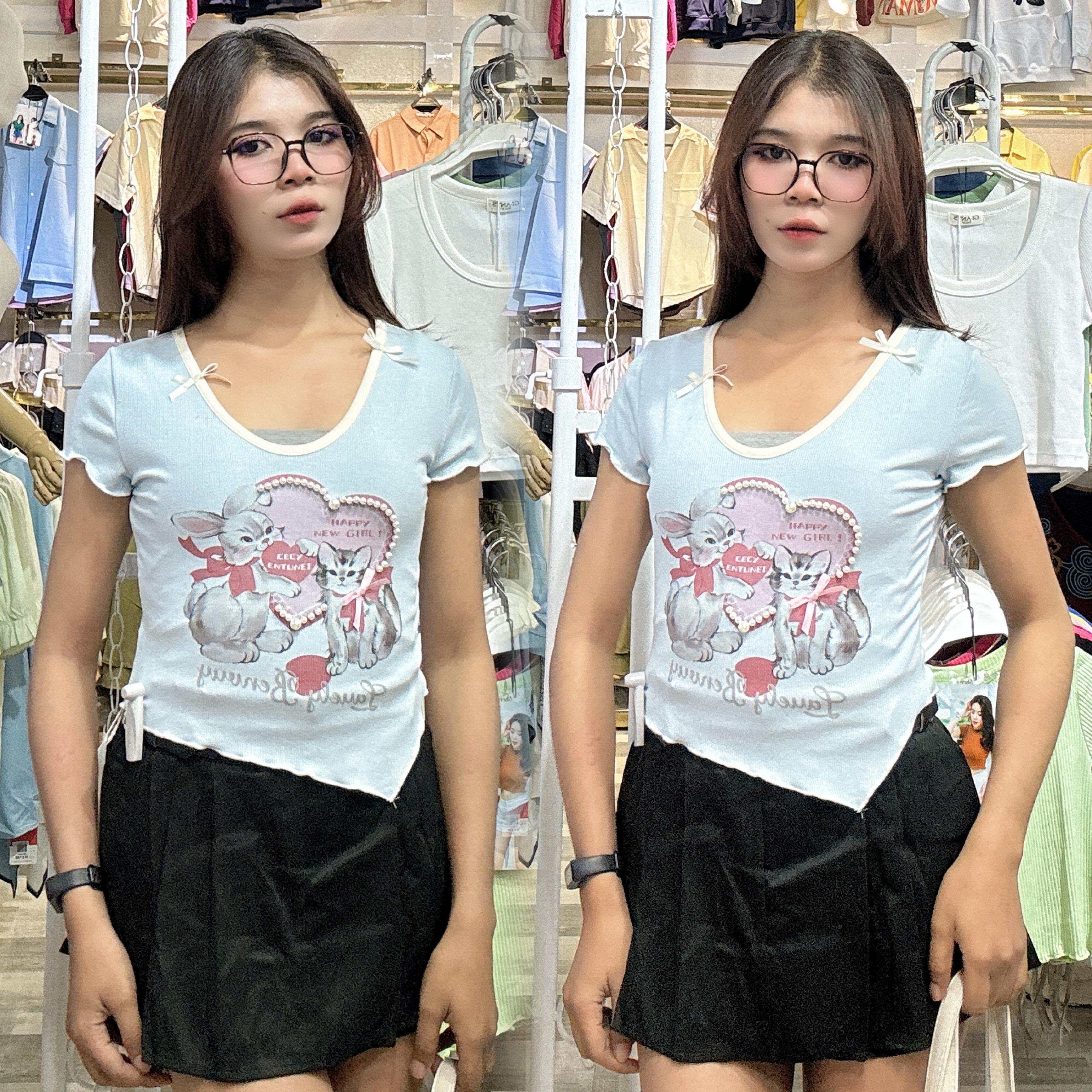 អាវយឺតដៃខ្លី