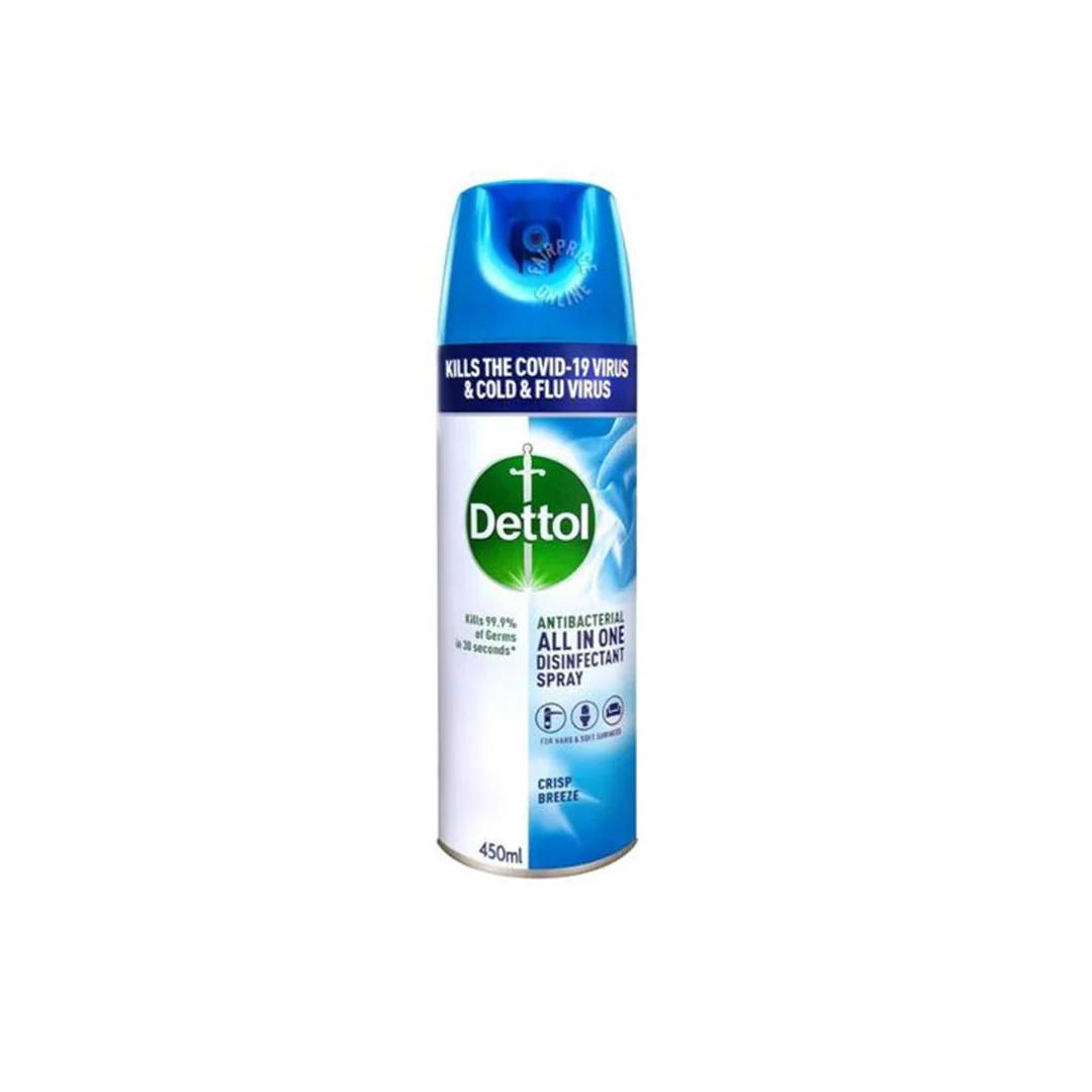 DETTOL CRISP BREEZE SCENT SPRAYN 450ML