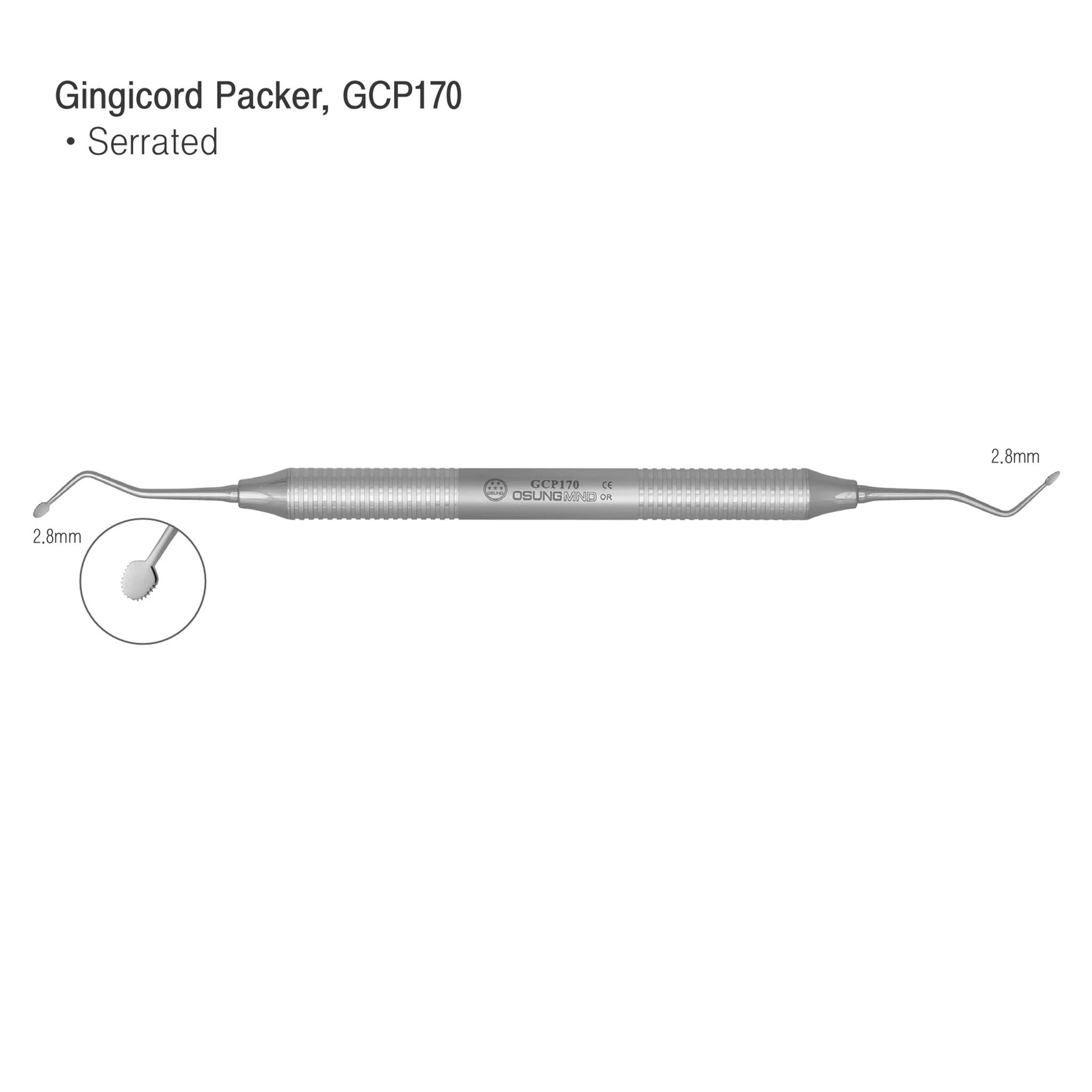 Dental Gingival Cord Packer 2.8mm Serrated 