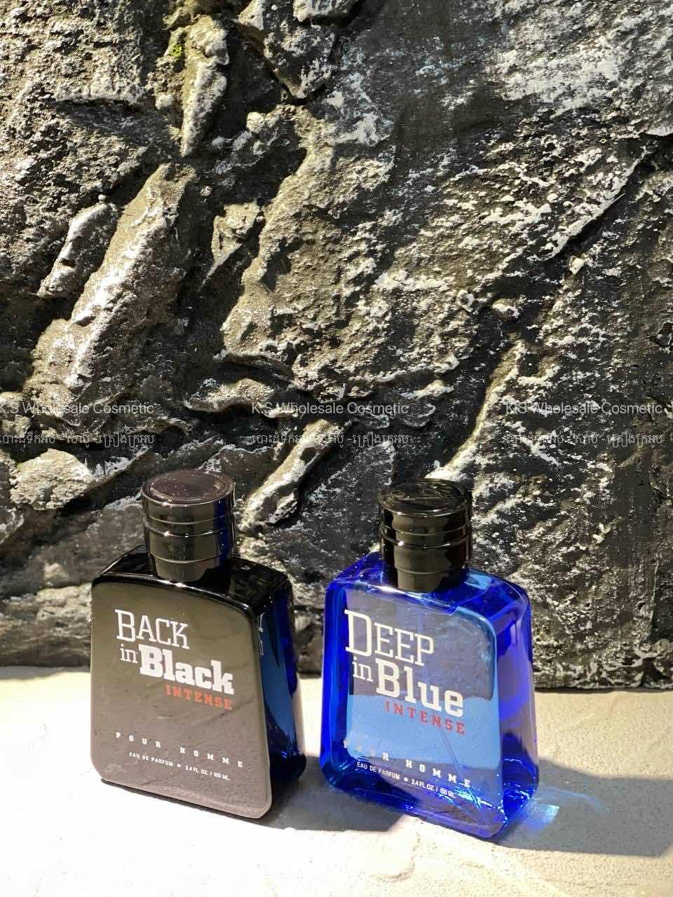Deep in blue & black in black