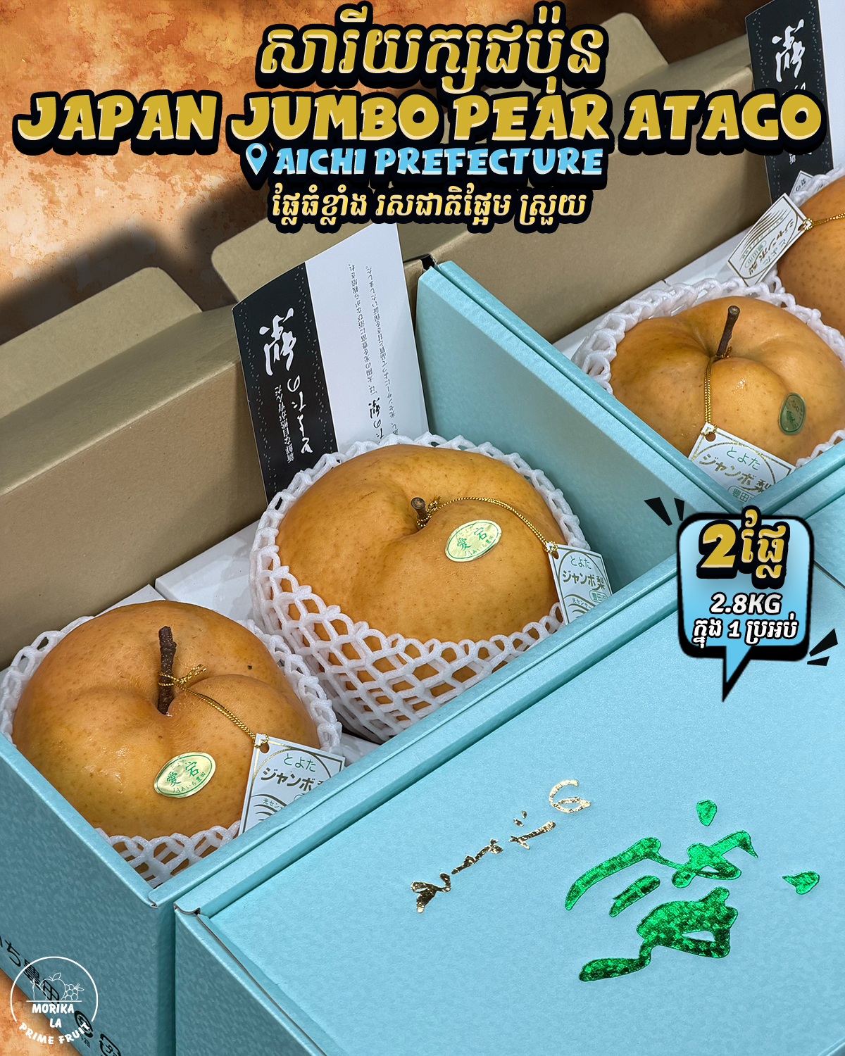 Japan Pear Jumbo Atago 2.8kg Gift Box