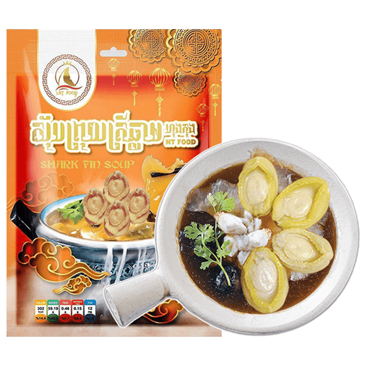 ស៊ុបព្រុយឆ្លាមប៉ាវហ៊ឺ 4គ្រាប់