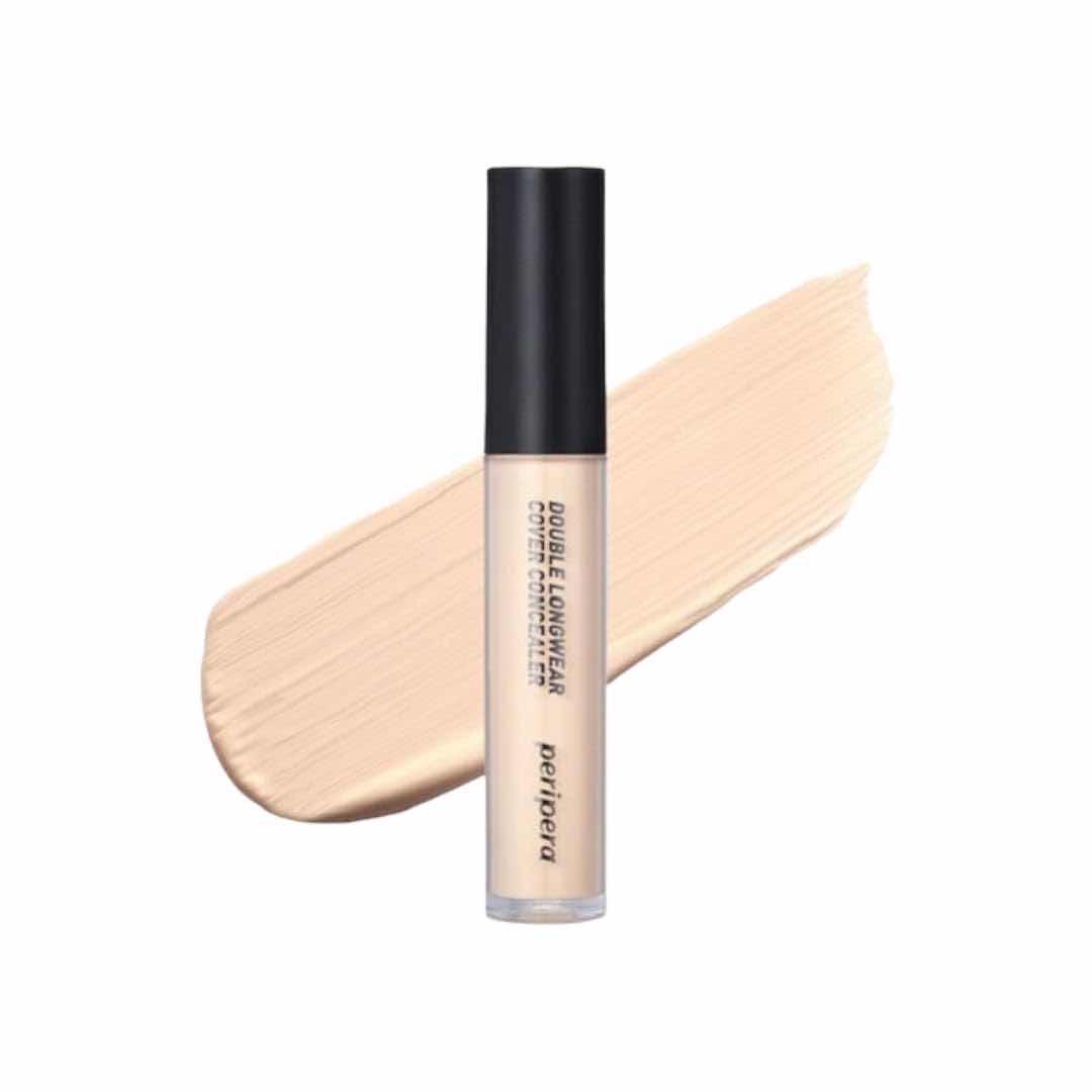 PERIPERA DOUBLE LONGWEAR COVER CONCEALER 01 PURE IVORY