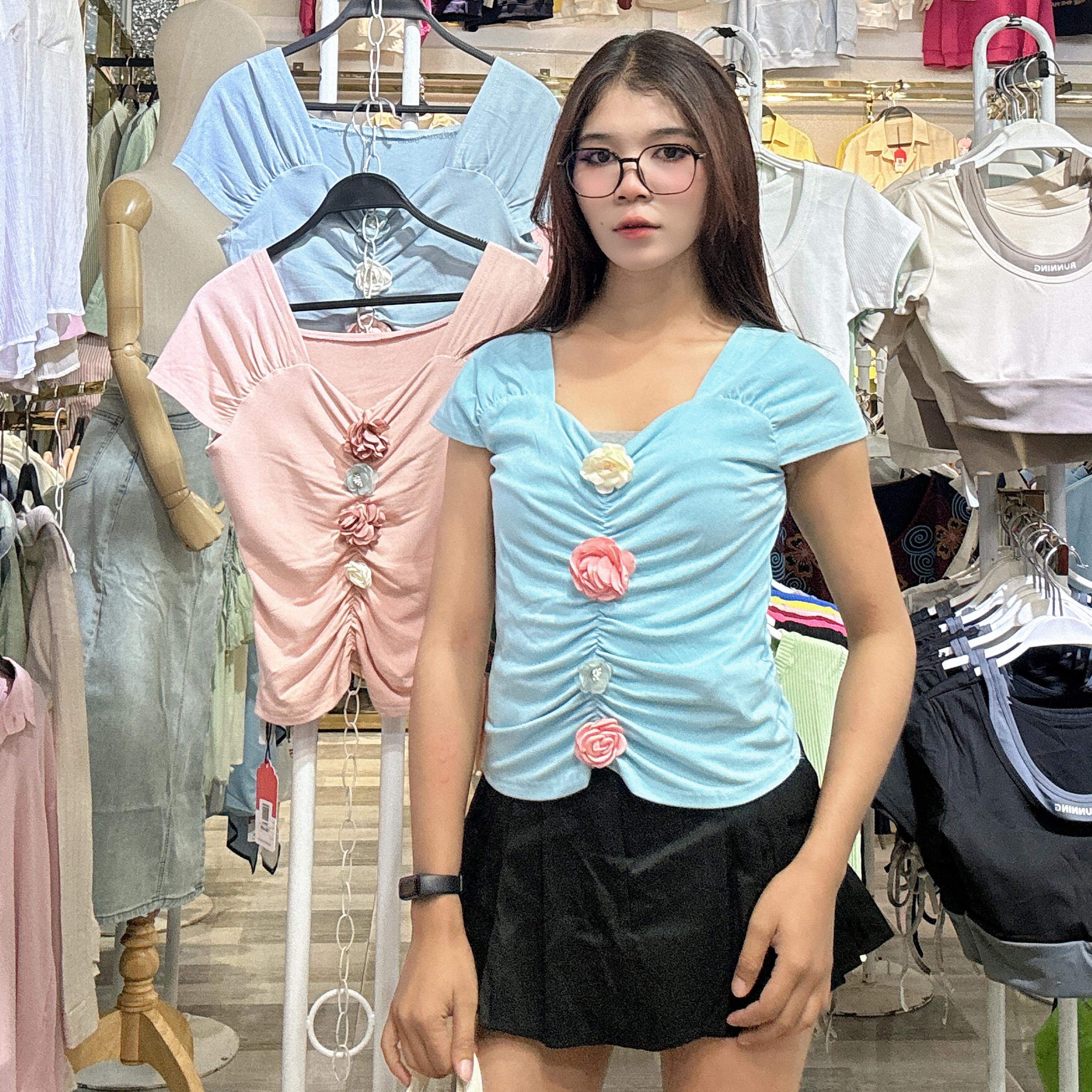 អាវយឺតដៃខ្លី
