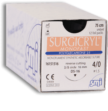 Monofast absorbable suture 75cm