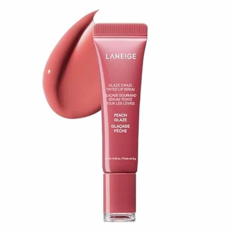 LANEIGE GLAZE CRAZE TINTED LIP SERUM #PEACH GLAZE