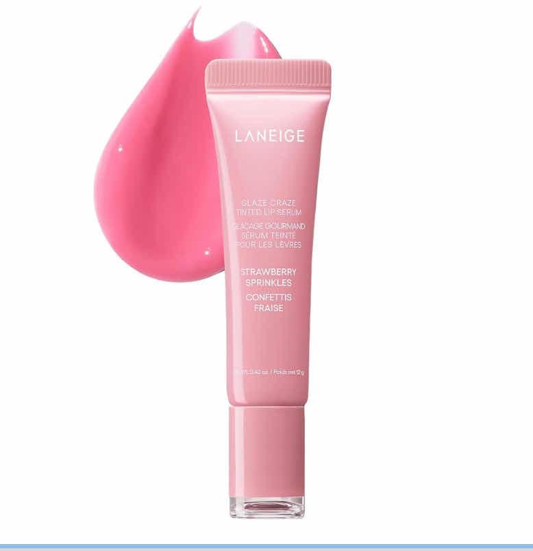 LANEIGE GLAZE CRAZE TINTED LIP SERUM #STRAWBERRY SPRINKLES